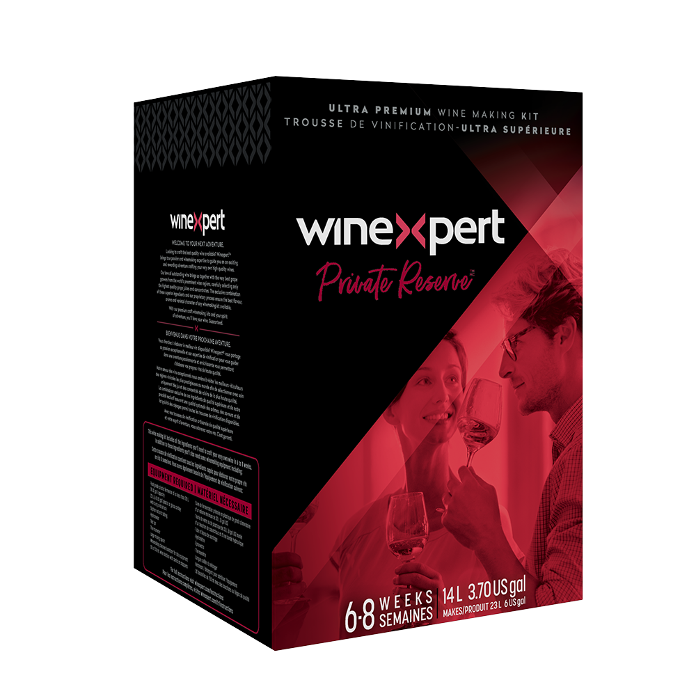Winexpert Private Reserve ultra premium wine kit – available at Benvin Wine Making Center in Lasalle, Montreal for crafting high-quality homemade wines with us on-site or at home